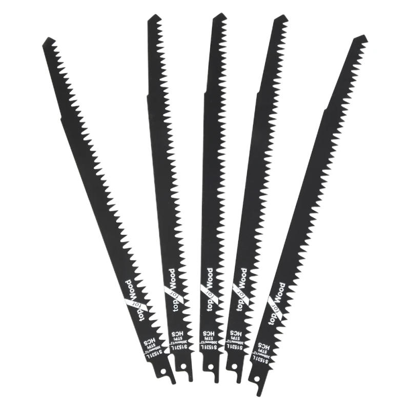 Description Picture 3 of item1pc 12in S1531 BI-Metal Reciprocating Saw Blades Handsaw Multi Saw Blade For Pruning Cutting Wood Metal Plastic Board Sawblade