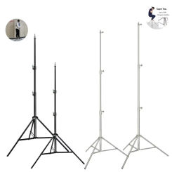 2/2.9M Tripod Super Stable Big Tripod Foldable Light Stand Lifting Frame Wheels Photography Softbox Photo Studio Stainless Steel