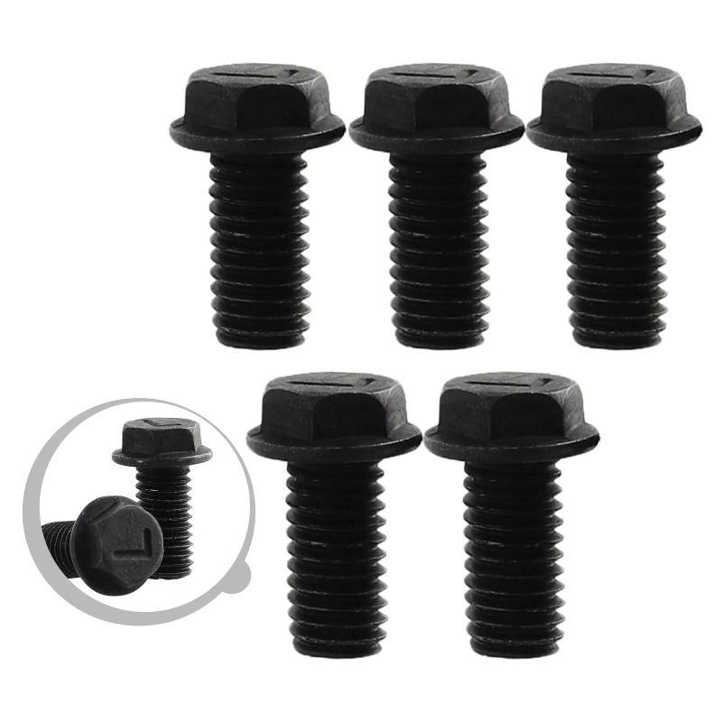 Description Picture 6 of item5-pcs Saw Blade Screw M8 X 18mm Left Hand Thread Hex Flange For Cutting Machine Carbon Steel Material Not Easy-Rust-Tool Parts