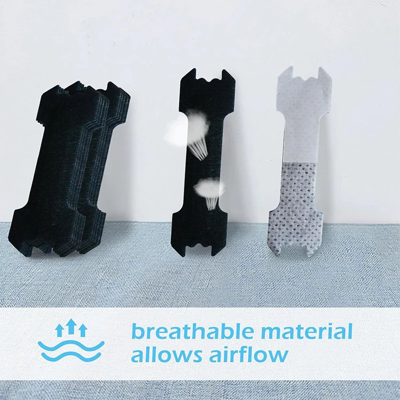 Description Picture 6 of item10Pcs Black Nasal Strips Anti-Snoring Sticker Better Easier Nose Breath Reduce Snoring Tool Health Care Stop Snoring Patch