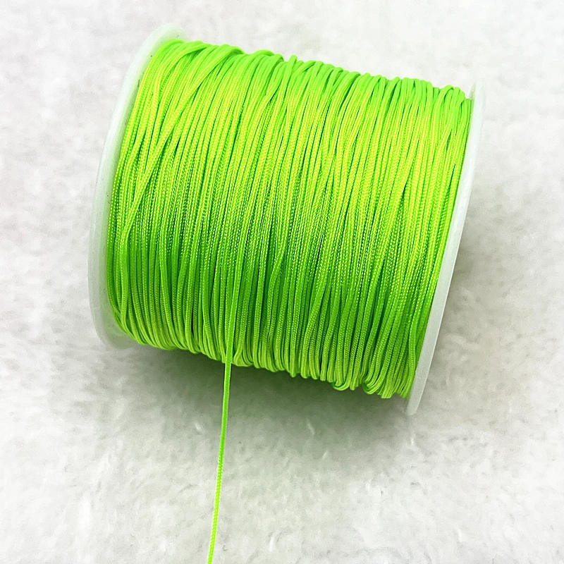 Description Picture 6 of item0.4/0.8/1.0/1.5mm Nylon Cord Thread Chinese Knot Macrame Cord Bracelet Braided String DIY Tassels Beading Thread