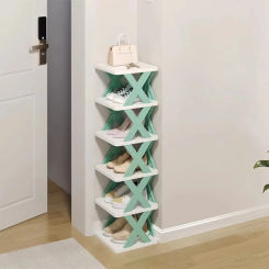 Storage Cabinet Shoe Rack Stackable Storage Shoe Organizer Organizer Organization Storage Multi-Layer Detachable Shelves Simple