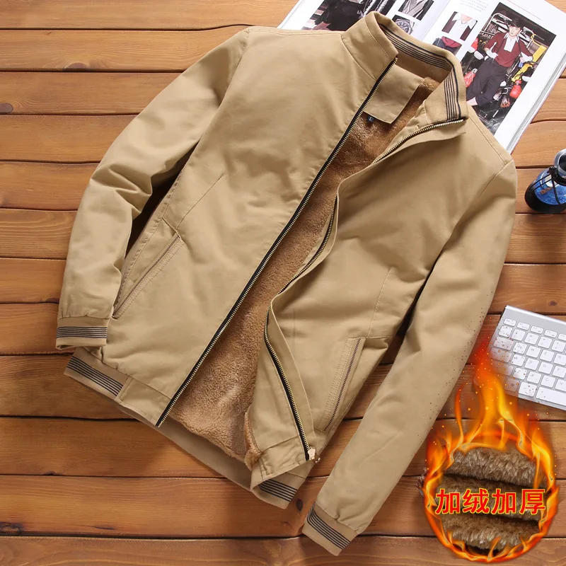 Description Picture 2 of itemJacket Coat Men winter New Hot Outwear warm Slim Military Jacket Mens Fleece Bomber Jacket Men Cargo Fashion Casual Windbreaker