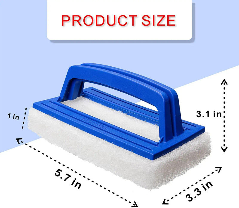 Description Picture 4 of itemPool Wall Cleaning Brush Waterline Scrubber Cleaning Pool Hot Spring Swimming Pool Spa Tub Accessory Sponge Brush pools Cleaner