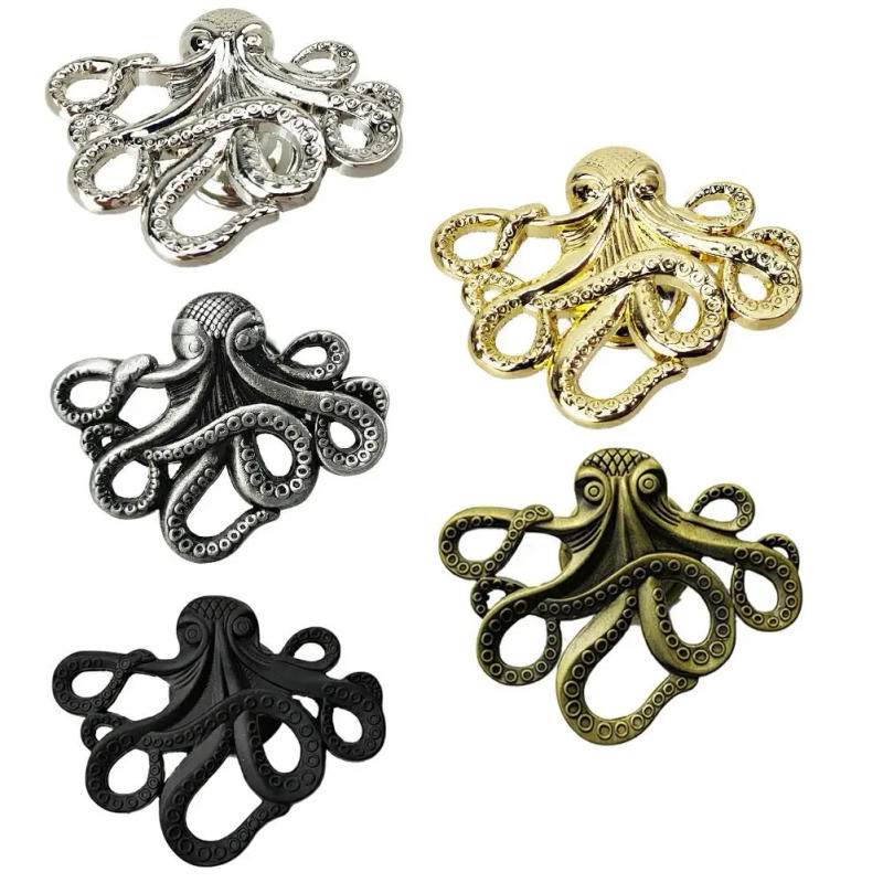 Description Picture 2 of itemOctopus Shape Zinc Alloy Furniture Handle Door Cabinets Knobs For Children Room Retro Dresser Drawer Knobs Home Handle Decor