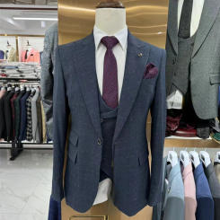 Elegant Formal Men's Suit Set Fashionable Jacquard Suit Jacket High Quality 3 Pieces Set For Men's Wedding Suit Dress vestidos d