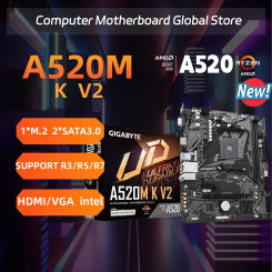 New GIGABYTE AMD A520M K V2 AMD A520 DDR4 Motherboard Suit Socket AM4 All New PC motherboard
