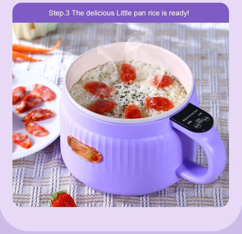 Description Picture 5 of item110V/220V Multifunction Rice Cooker Electric Stew Soup Porridge Noodles Cooking Pot Eggs Omelet Frying Pan Heater Hotpot Boiler
