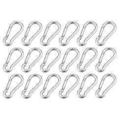 316 Stainless Steel Multifunctional Spring Snap M4 M5 M6 M7 M8 Carabiner Quick Link Lock Ring Hook