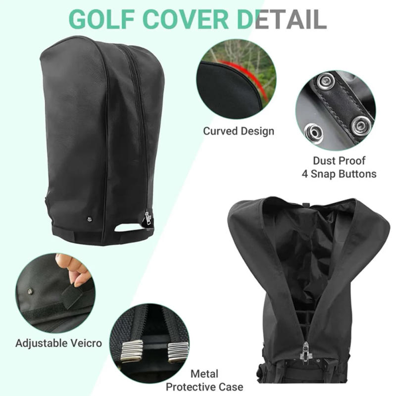 Description Picture 5 of itemGolf Bag Rain Cover Dustproof Rain Hood Club Protector Portable Golf Bag Rain Cover For Golf Bag And Carry Cart Stand Bag Parts