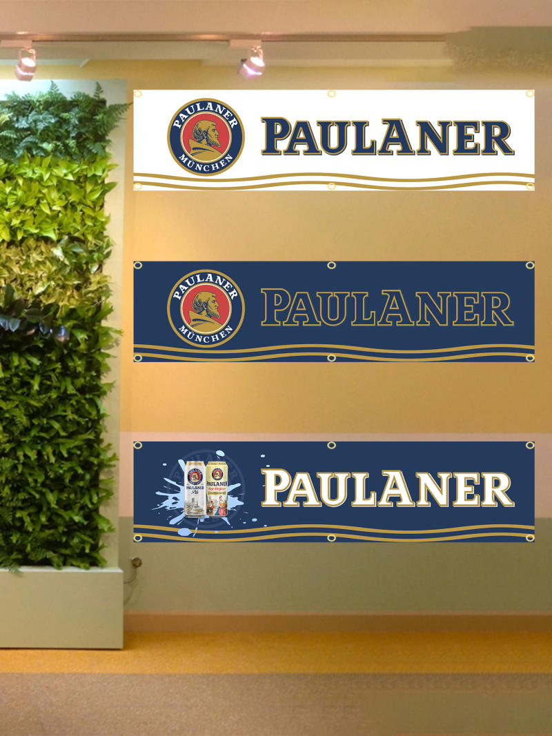 Description Picture 2 of item60x240cm Paulaner Banner Tapestry Polyester Printed Flag Garage or Outdoor For Decoration