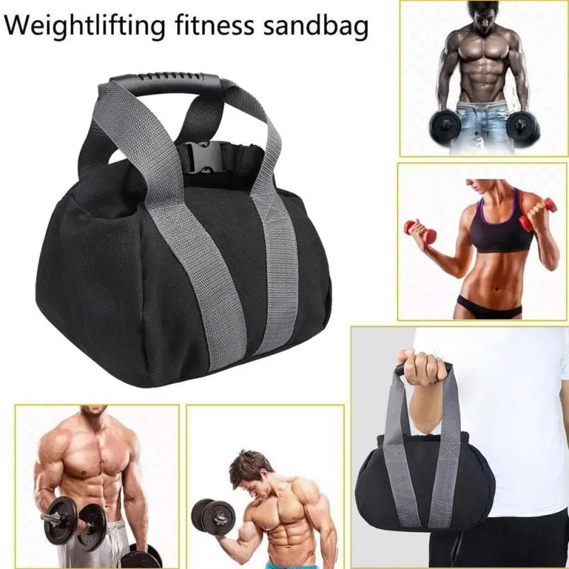 Description Picture 5 of itemAdjustable Fitness Sandbag Heavy Workout Canvas Sand Kettlebell Gym Yoga Training Counterweight Punching Bag Dumbbell