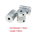 8pc CNC Motor Jaw Shaft Coupler Coupling 5mm To 8mm Flexible Coupling OD 19x25mm 3/4/5/6/6.35/7/8/10mm Aluminium for 3D Printer