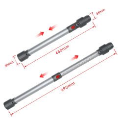 Handheld Cordless Metal Telescopic Extension Rod Wand Tube for Dyson V8 V7 V10 V11 Vacuum Cleaner Home Appliance Parts