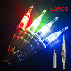 1/2PCS Colors Mini LED Flashing Light Deep Drop Squid Lure Lamp Sea Accessories AttractingFish Lights