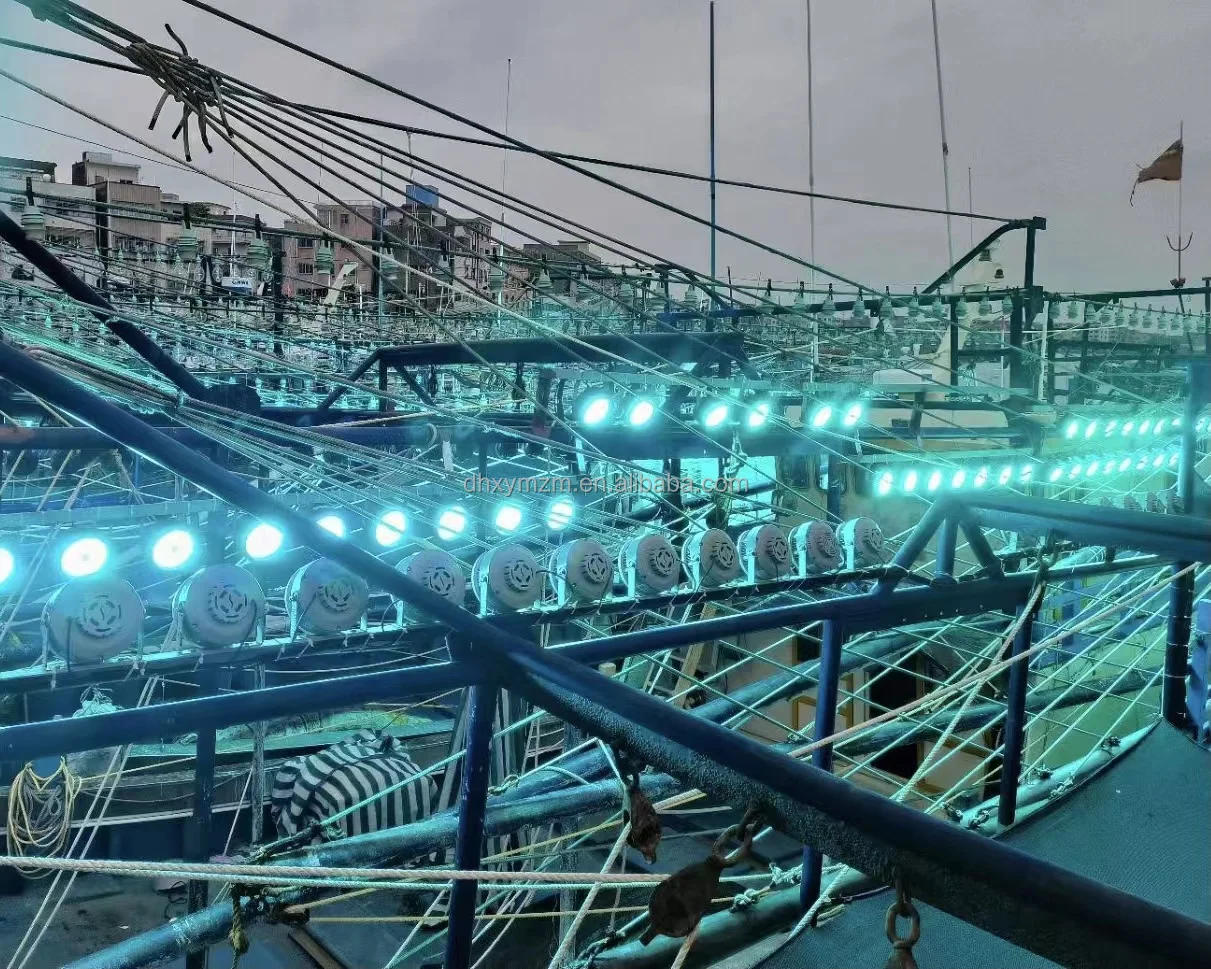 Description Picture 4 of itemled fishing light 800w1000w1200w On Water Fishing Lights Ship Lamp Squid Attracts Lights