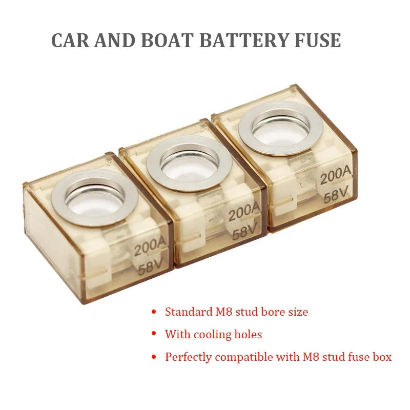 Description Picture 4 of item(1PCS)Battery Terminal Series Fuse 125A 200A 250A Rated Battery Fuse Compatible with Boat Truck RV for Terminal Fuse Box CBBF-MB