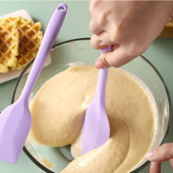Silicone Cream Scraper Non-stick Butter Spatula Heat-resistant Kitchen Baking Tools Diy Cake Baking Tools