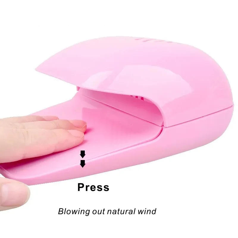 Description Picture 4 of itemAir Dryer Nail Polish Portable Glue Dry Battery Fan Drier Fast Drying Machine Travel Polish Blow Cooler Touch Type Manicure Tool
