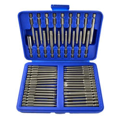 50PCS 1/4 Screwdriver Bits Kit Extra Long Magnetic Screwdriver Bit Set Security Head 1/4 Screwdriver Bits Kit Torx Star Hex Set