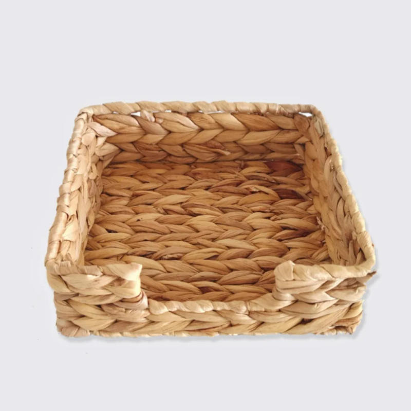 Description Picture 2 of itemNew square woven sundry storage basket straw tissue box bread basket ready-made water gourd grass storage basket