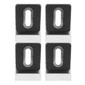 4 Pcs Wall Mounted Mirror Clip Hanging Kit Hooks for Mounting The Dresser Brackets Hangers Coat Clips Square