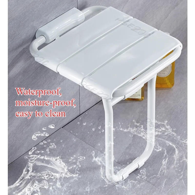 Description Picture 5 of itemToilet Bathroom Folding Safety Seat with Legs Shower Chair Shower Wall Stool Shoe Changing Stool Aluminum Alloy