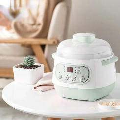 Slow Cooker Food Steamer Ceramic Pot Multifunction BirdNest Soup Stew Pregnant Tonic Baby Supplement Heater Warmer