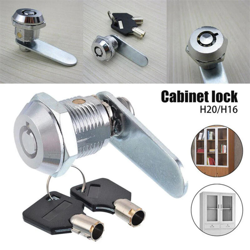 Description Picture 2 of itemMetal Cabinet Cam Lock with 2 Keys  Suitable for Wood  Metal  and Glass Doors  Guard Your Personal Possessions