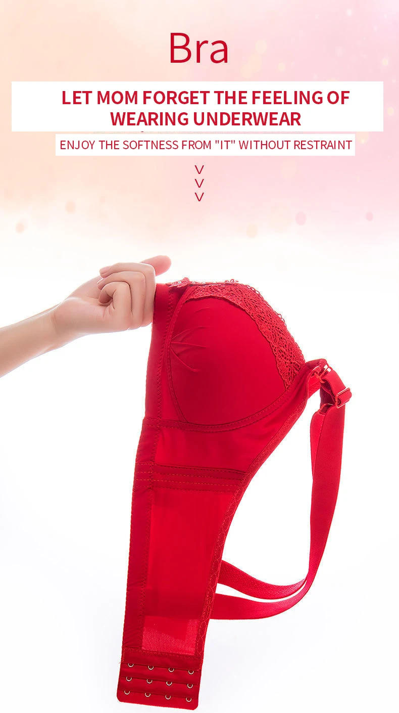 Description Picture 2 of itemHigh Quality Large Size No Steel Ring Ladies Underwear Bra Thin Section Gathering Breathable Sweat Absorbent Ladies Bra Sexy