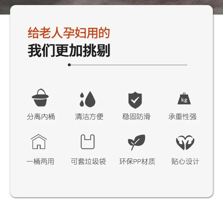 Description Picture 3 of itemLimited Elderly Plastic Toilet Stool Home Adult Pregnant Women Mobile Sanitary Toilet Chair Indoor Odor-proof Sitting Chair