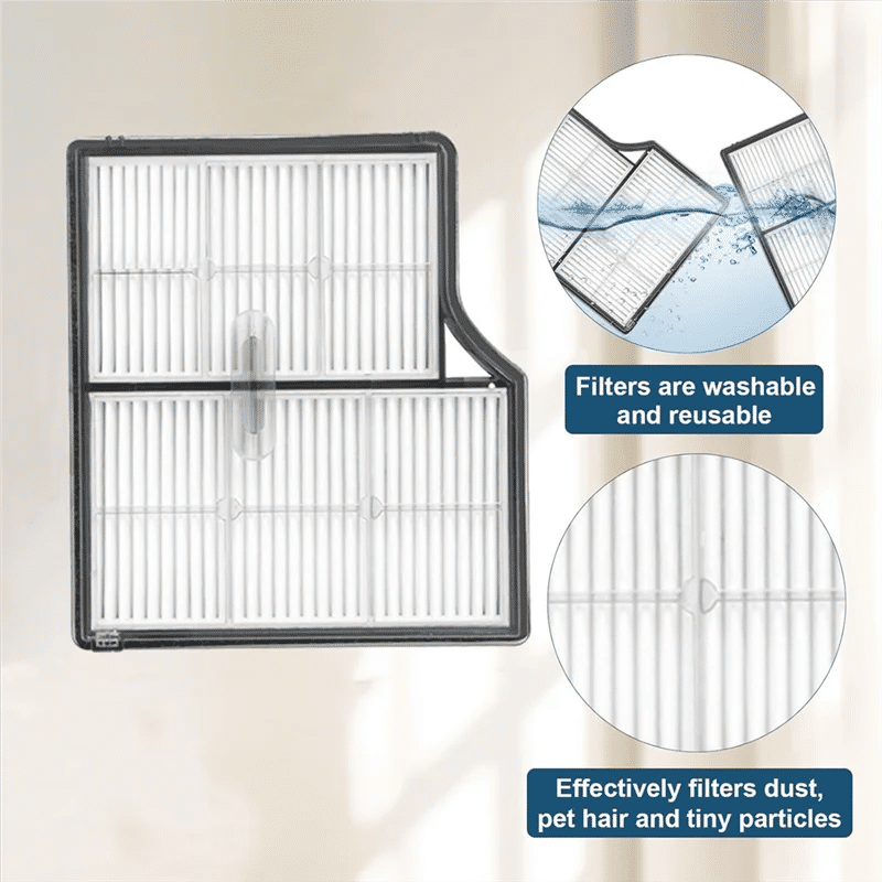 Description Picture 4 of itemB82B-Replacement Parts For Roborock Saros 10 Vacuum Cleaner Parts Main Side Brush Hepa Filter Mop Cloth Dust Bags Accessories Ki