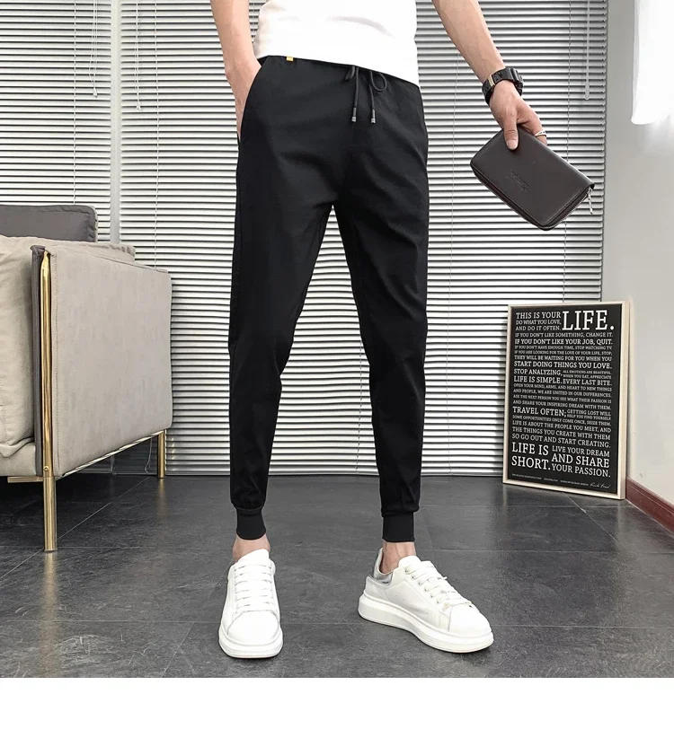 Description Picture 3 of itemPantalones Hombre Summer New Men Trousers Korean Luxury Clothing Streetwear Slim Fit Cargo Pants Slim Fit Casual Work Wear 36-28
