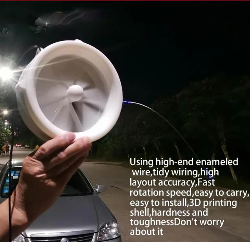 Description Picture 3 of itemPortable Generator for Household Wind and Water Flow, Six Blade Ultra Light Wind, Motorcycle Wind Energy,Vehicle Wind Turbines