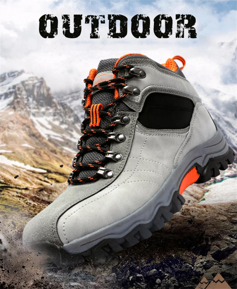Description Picture 3 of itemBoot Men High Top Outdoor Hiking Boots Suede Trekking Men Shoes Rainproof Tactical Combat Military Boots