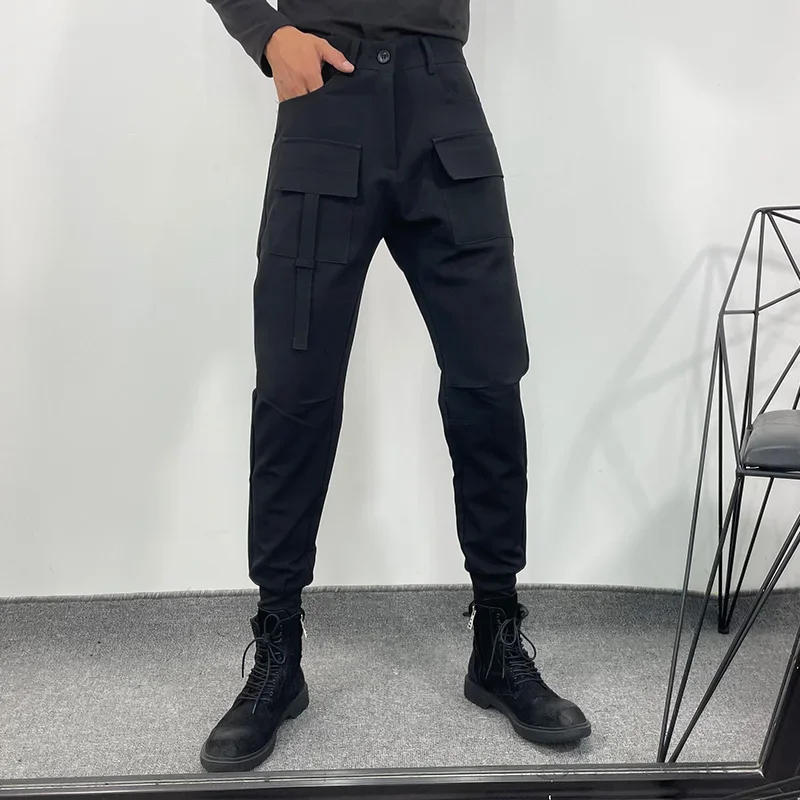 Description Picture 2 of itemMen's Harlan Pants Autumn Winter New Cargo Wind Dark Department More Pocket Design Fashion Leisure Loose Large Pants