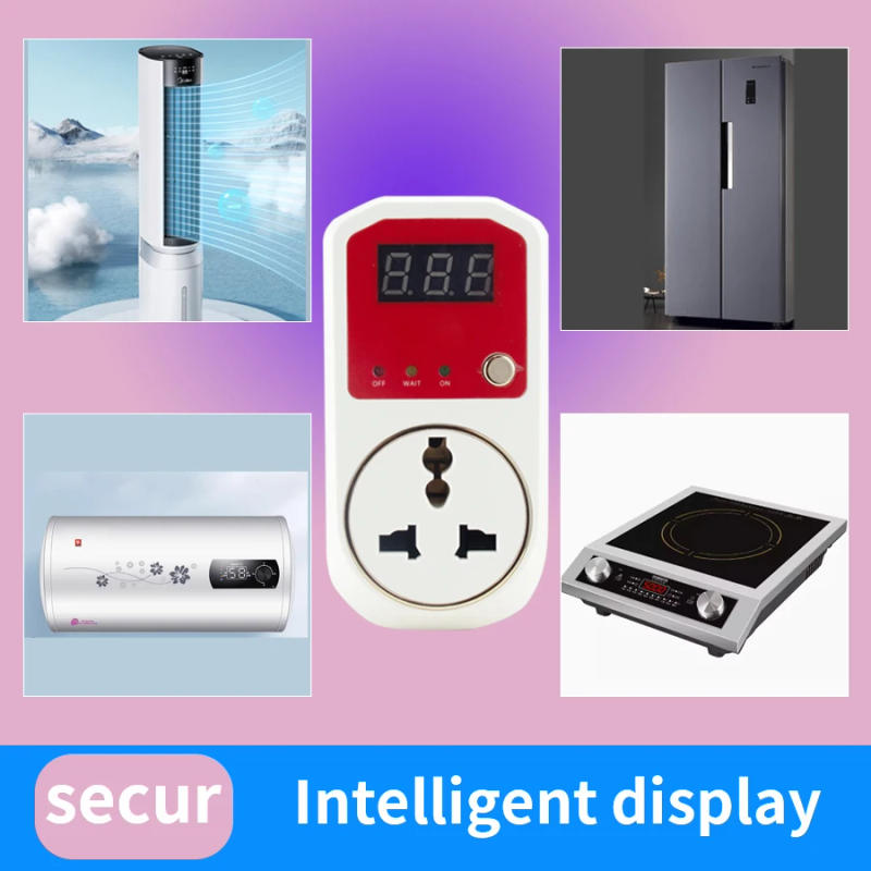 Description Picture 4 of itemAutomatic voltage protector socket AC100-240V 13A power surge protector UK Plug socket voltage safe refrigerator protection 220V