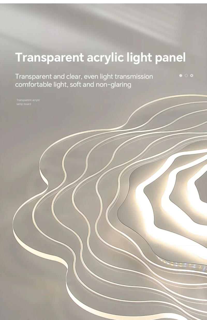 Description Picture 6 of itemModern LED Ceiling Lamp For Living Room Dining Room Corridor Bedroom Flower Shape Ceiling Light Home Decorative Lighting Fixture