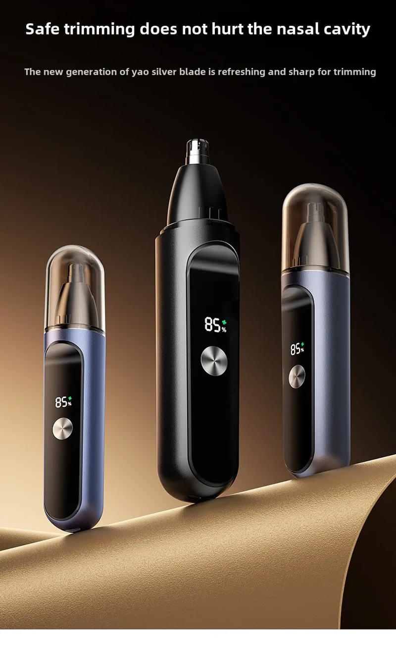 Description Picture 2 of itemRechargeable Electric Nose Hair Trimmer Hair Trimmer Nose Hair Remover Scissors Cleaning Tool Men's Shaving Knife