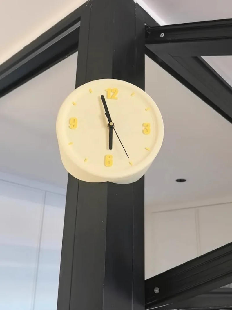 Description Picture 5 of itemModern Corner Wall Clock Living Room Digital Clocks Mechanism Silent Bedroom DIY Watch Interior Ornaments Minimalist Decoration