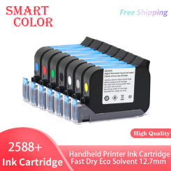 2588 42ML Black Red Blue Green Printer Ink Cartridge Quick-drying 12.7mm Print Height Universal for Handheld Inkjet Printer