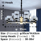 15 Heads Black
