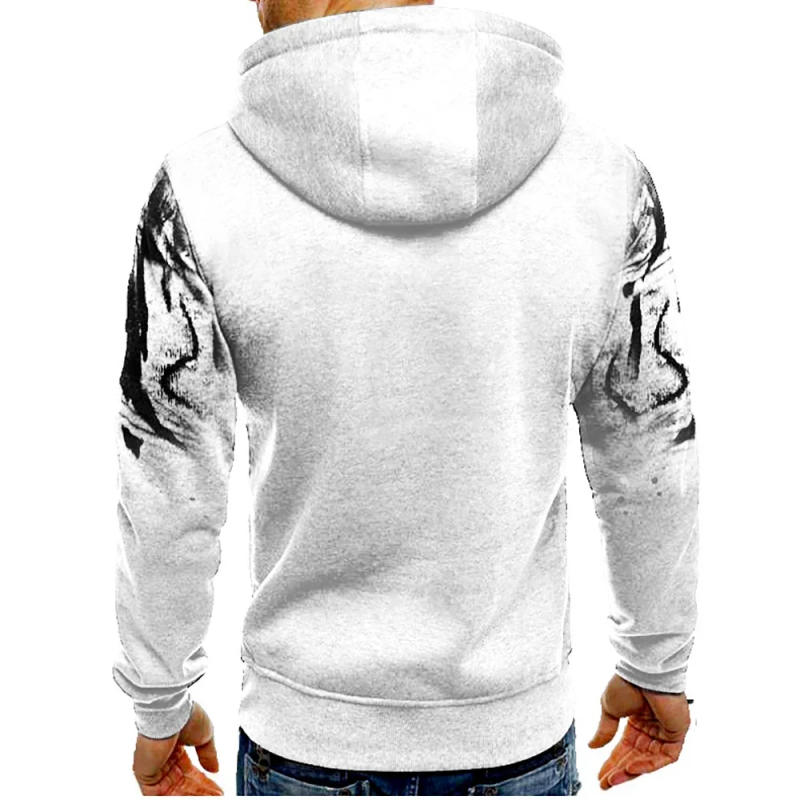 Description Picture 3 of itemAutumn Winter Men's Hoodies Streetwear Casual Camouflage Sweatshirts Fleece Long Sleeve Hooded Pullover Unisex Sports Hoodie