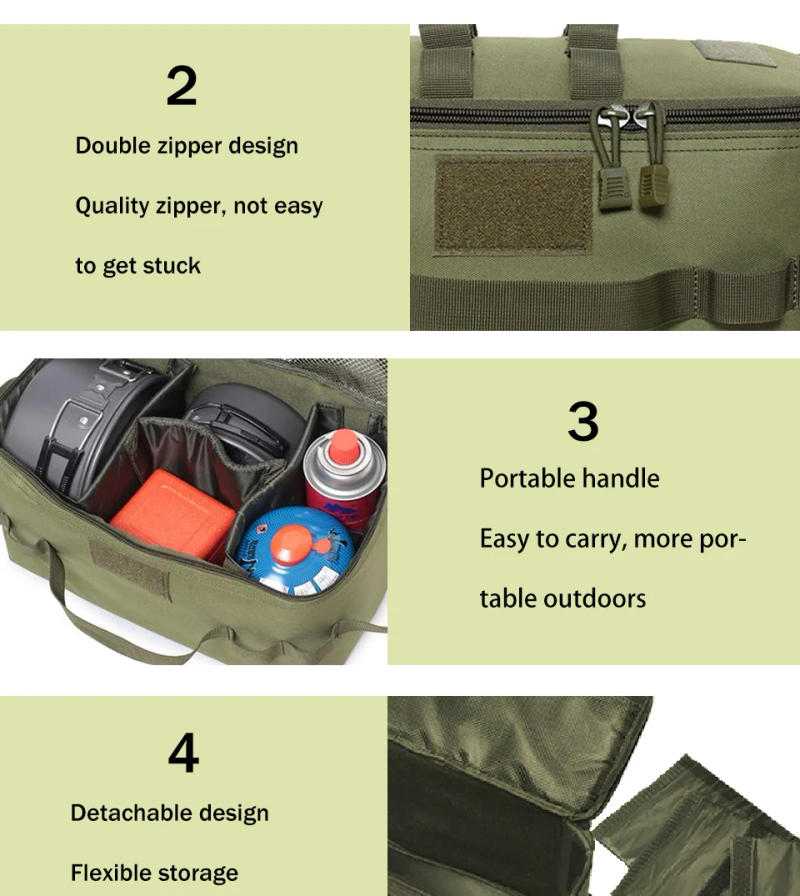 Description Picture 5 of itemFunctional Portable Folding Outdoor Camping, Picnicking, Self Driving, Cooking, Tableware Storage, Handbag