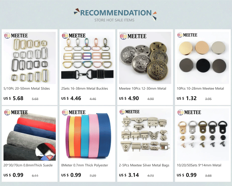 Description Picture 2 of item2pcs Meetee 30-60mm Metal Buttons Coat Belt Buckles for Women Down Jacket Dress garment bags Decor button DIY Sewing Accessories