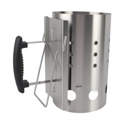 Chimney Starter Stainless Steel Portable Efficient Charcoal Starter Barrel for Barbecue Camping Picnic Charcoal Chimney Starter