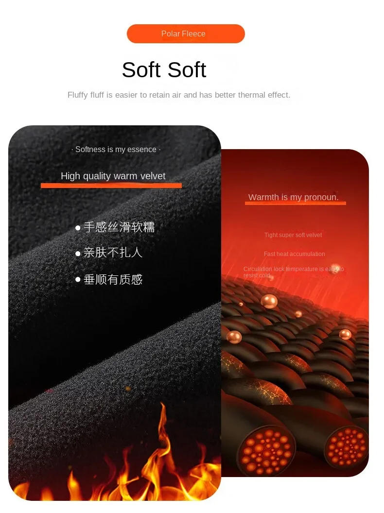 Description Picture 6 of itemMen's Winter Plus Velvet Fleece Joggers with Tight Leggings - Double-Sided Fleece Casual Pants