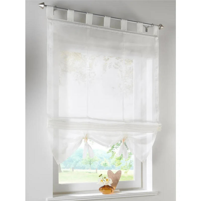 Description Picture 3 of itemCurtain Short Solid Color Window Valance Gauze Windows Kitchen Blinds for Living Room Bedroom Decoration