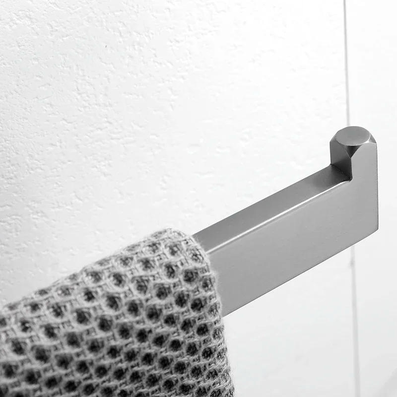 Description Picture 6 of itemTowel Ring Bathroom Towel Stainless Steel Punch-Free Simple Towel Hook Gun Gray Toilet Kitchen Hanging