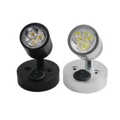 Durable Wall Mounted Reading Lamp Touch Switch Swivel Head RV LED Light Caring Eyes Adjustable Wall Lighting Ships